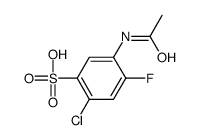 5-acetamido-2-chloro-4-fluorobenzenesulfonic acid结构式