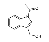1-(3-(hydroxymethyl)-1H-indol-1-yl)ethanone Structure