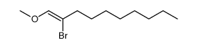 2-bromo-1-methoxy-dec-1-ene结构式