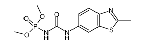 (2-methyl-benzothiazol-6-ylcarbamoyl)-amidophosphoric acid dimethyl ester Structure