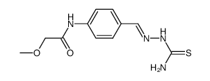 methoxy-acetic acid-(4-thiosemicarbazonomethyl-anilide)结构式
