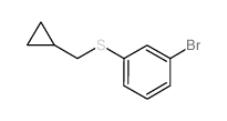 1-BROMO-3-(CYCLOPROPYLMETHYL)THIOBENZENE Structure