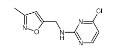 4-chloro-N-((3-methylisoxazol-5-yl)methyl)pyrimidin-2-amine Structure