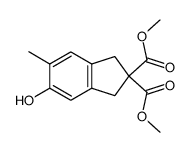 dimethyl 5-hydroxy-6-methyl-1H-indene-2,2(3H)-dicarboxylate结构式