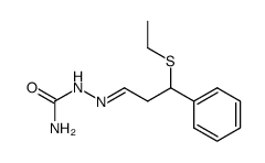 3-ethylsulfanyl-3-phenyl-propionaldehyde-semicarbazone结构式
