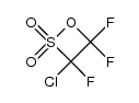 3-chlorotrifluoro-1,2-oxathietane 2,2-dioxide Structure