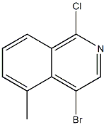 4-bromo-1-chloro-5-methylisoquinoline Structure