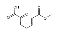 6-oxo-hept-2-enedioic acid 1-methyl ester结构式