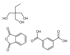benzene-1,3-dicarboxylic acid,2-benzofuran-1,3-dione,2-ethyl-2-(hydroxymethyl)propane-1,3-diol结构式