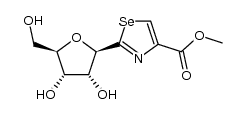 methyl 2-β-D-ribofuranosyl-4-selenazolecarboxylate Structure