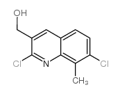 2,7-二氯-8-甲基喹啉-3-甲醇结构式
