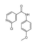 2-chloro-N-(4-methoxyphenyl)pyridine-4-carboxamide structure