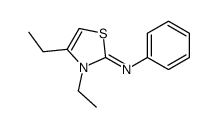 3,4-diethyl-N-phenyl-1,3-thiazol-2-imine Structure