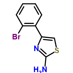 4-(2-Bromophenyl)-1,3-thiazol-2-amine Structure