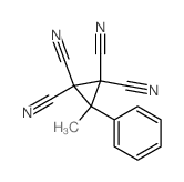 1,1,2,2-Cyclopropanetetracarbonitrile,3-methyl-3-phenyl- structure