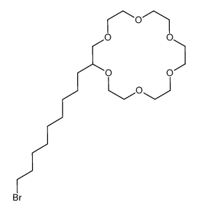 2-(9-bromononyl)-1,4,7,10,13,16-hexaoxacyclooctadecane结构式