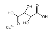 calcium,(2R,3R)-2,3-dihydroxybutanedioic acid Structure