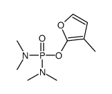 N-[dimethylamino-(3-methylfuran-2-yl)oxyphosphoryl]-N-methylmethanamine结构式