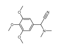 N,N-dimethyl-α-cyano-3,4,5-trimethoxybenzylamine Structure