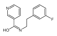N-[2-(3-fluorophenyl)ethyl]pyridine-3-carboxamide结构式