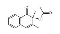 2-acetoxy-2,3-dimethylnaphthalene-1(2H)-one结构式