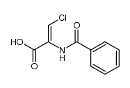 2-benzoylamino-3-chloro-acrylic acid Structure