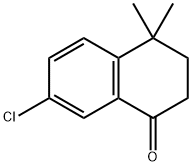 7-氯-4,4-二甲基-3,4-二氢萘-1(2H)-酮结构式