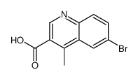 6-bromo-4-methylquinoline-3-carboxylic acid Structure