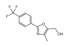 [4-methyl-2-[4-(trifluoromethyl)phenyl]-1,3-oxazol-5-yl]methanol Structure