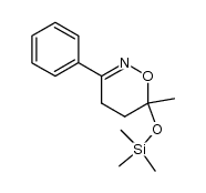 6-methyl-3-phenyl-6-((trimethylsilyl)oxy)-5,6-dihydro-4H-1,2-oxazine结构式