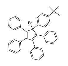 1-bromo-1-(4-tert-butylphenyl)-2,3,4,5-tetraphenylcyclopenta-2,4-diene Structure