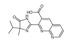 2-(4-isopropyl-4-methyl-5-oxo-2-imidazolin-2-yl)-1,8-naphthyridine-3-carboxylic acid Structure