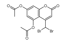 dimethoxy-5,7 (dibromomethyl)-4 coumarine Structure