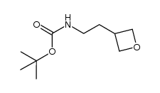 tert-butyl 2-(oxetan-3-yl)ethylcarbamate Structure