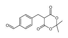 4-[(2,2-dimethyl-4,6-dioxo-1,3-dioxan-5-yl)methyl]benzaldehyde Structure
