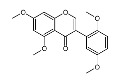 3-(2,5-dimethoxyphenyl)-5,7-dimethoxychromen-4-one结构式