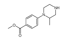 methyl 4-(2-methylpiperazin-1-yl)benzoate Structure