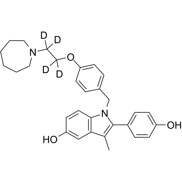 苯卓昔芬-d4醋酸盐结构式