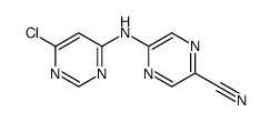 5-[(6-chloropyrimidin-4-yl)amino]pyrazine-2-carbonitrile Structure