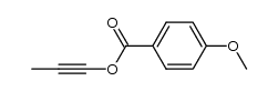 1-propynyl 4-methoxybenzoate Structure