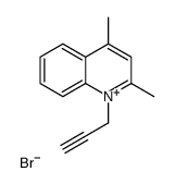 2,4-dimethyl-1-prop-2-ynylquinolin-1-ium,bromide Structure