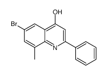 6-Bromo-4-hydroxy-8-methyl-2-phenylquinoline structure