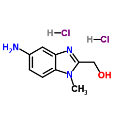 (5-AMINO-1-METHYL-1 H-BENZOIMIDAZOL-2-YL)-METHANOL DIHYDROCHLORIDE structure