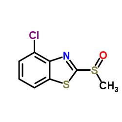 4-chloro-2-(Methylsulfinyl)benzo[d]thiazole Structure