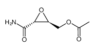 Oxiranecarboxamide, 3-[(acetyloxy)methyl]-, (2R-trans)- (9CI)结构式
