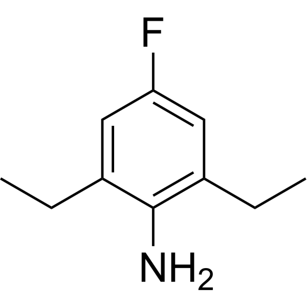 2,6-Diethyl-4-fluoroaniline Structure