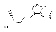 [(Z)-(1-hex-5-ynyl-3-methylimidazol-2-ylidene)methyl]-oxoazanium,chloride Structure
