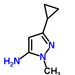 3-Cyclopropyl-1-methyl-1H-pyrazol-5-amine Structure