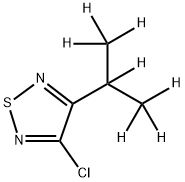 3-Chloro-4-(iso-propyl-d7)-1,2,5-thiadiazole结构式