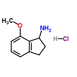 7-甲氧基-2,3-二氢-1H-茚-1-胺盐酸盐结构式